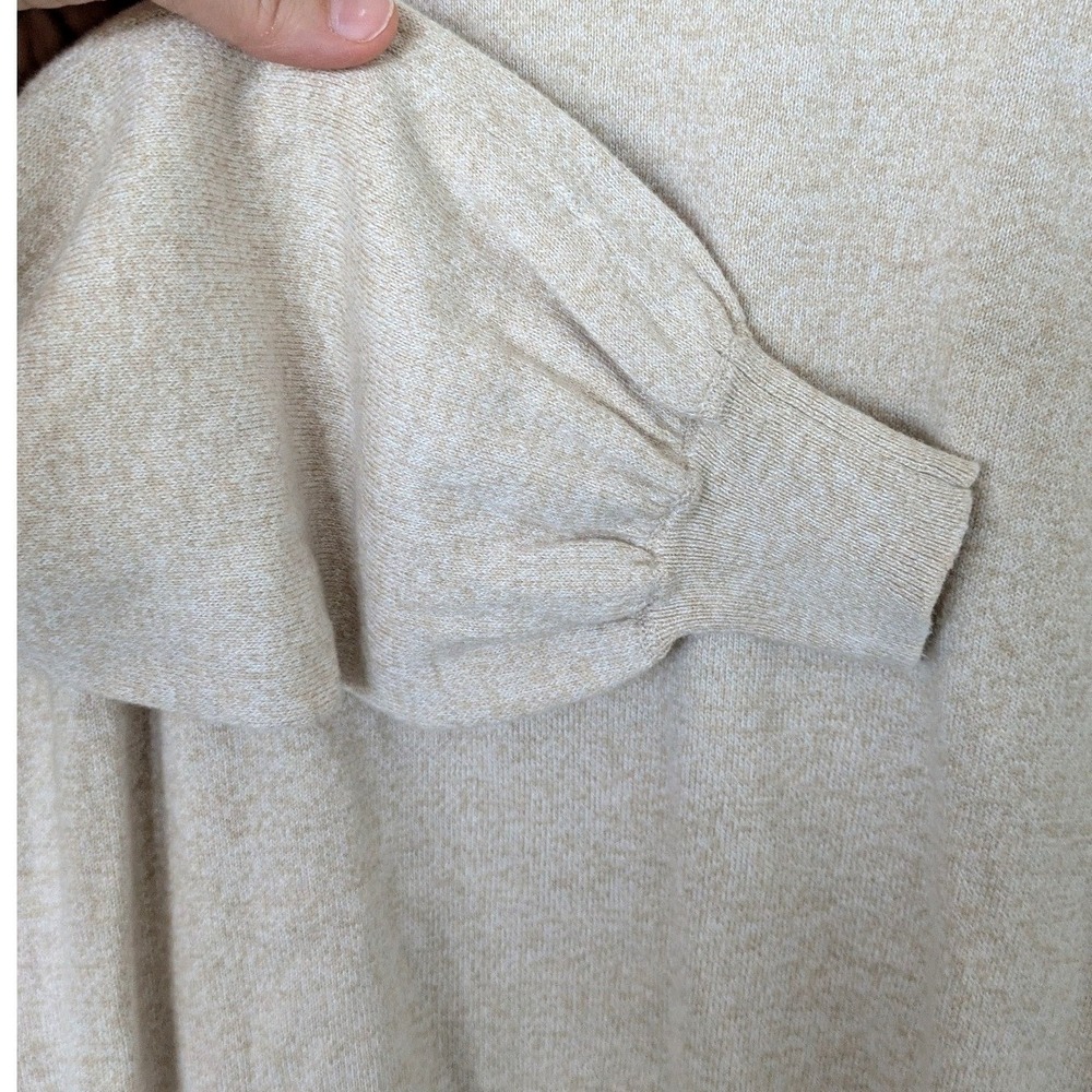 J.Crew Cotton Cashmere Sweater Crewneck Puff‎ Sleeve Women's Small - Picture 6 of 7